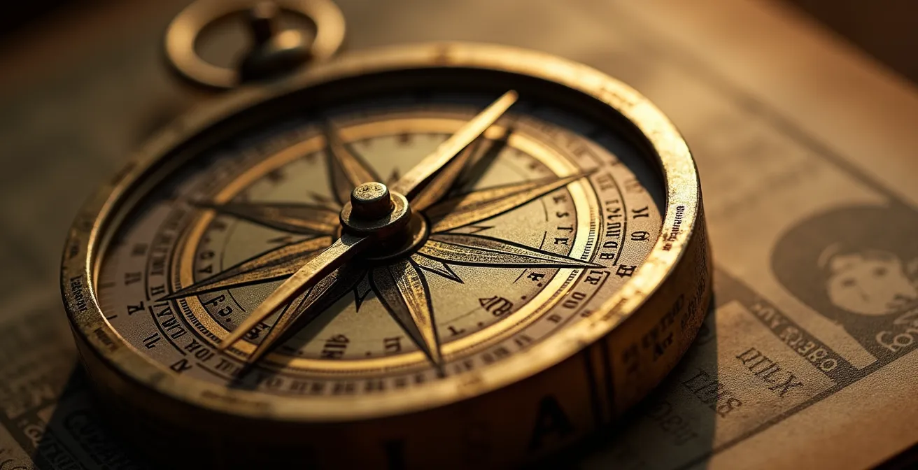 Collection de polaroids et objets souvenirs d'escape game disposés artistiquement